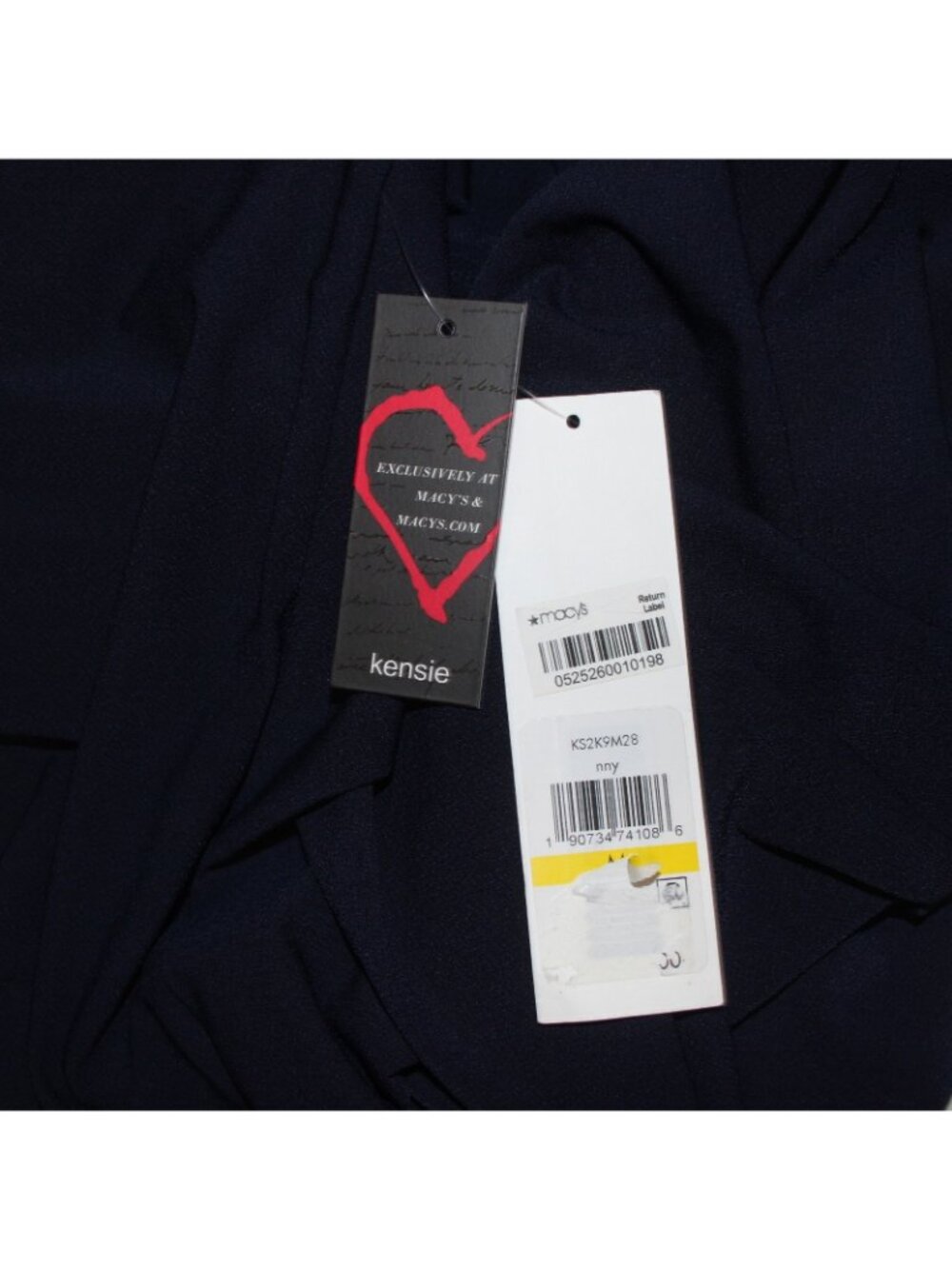 Kensie Dress NEW Sz M Navy Blue Cold Shoulder Turtleneck Poly Spandex Dress - Picture 7 of 12